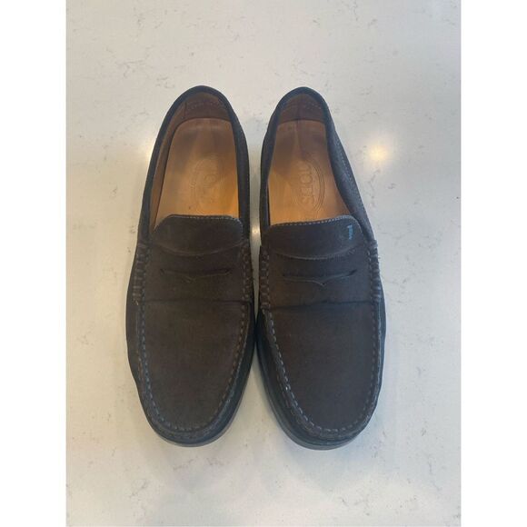 Tods gommino brown suede driving loafers size 8 - Picture 8 of 9